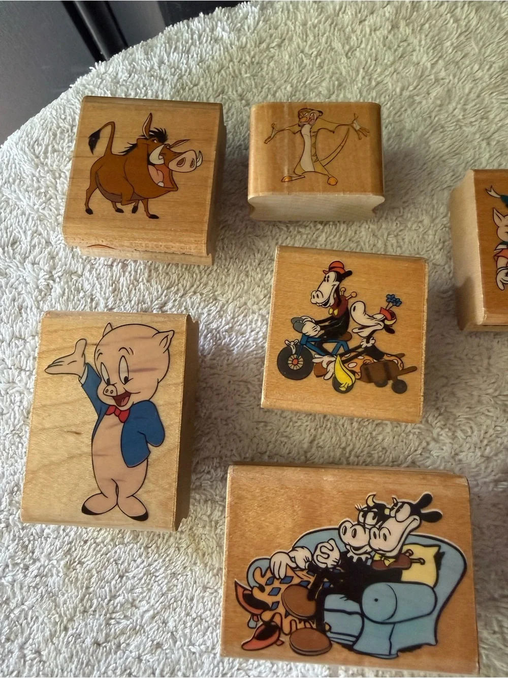 Vintage Lot of Wooden Rubber Stamps by Rubber Stampede
